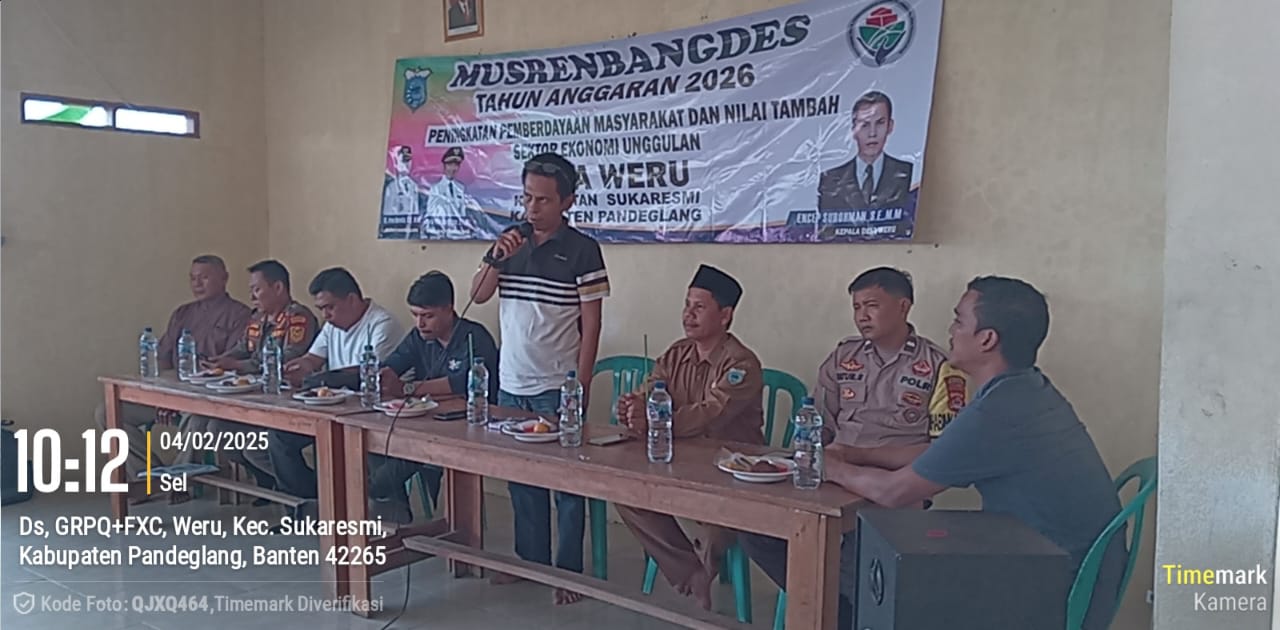 Bahas Musrembang Desa Tahun 2026 Paneglang Banten