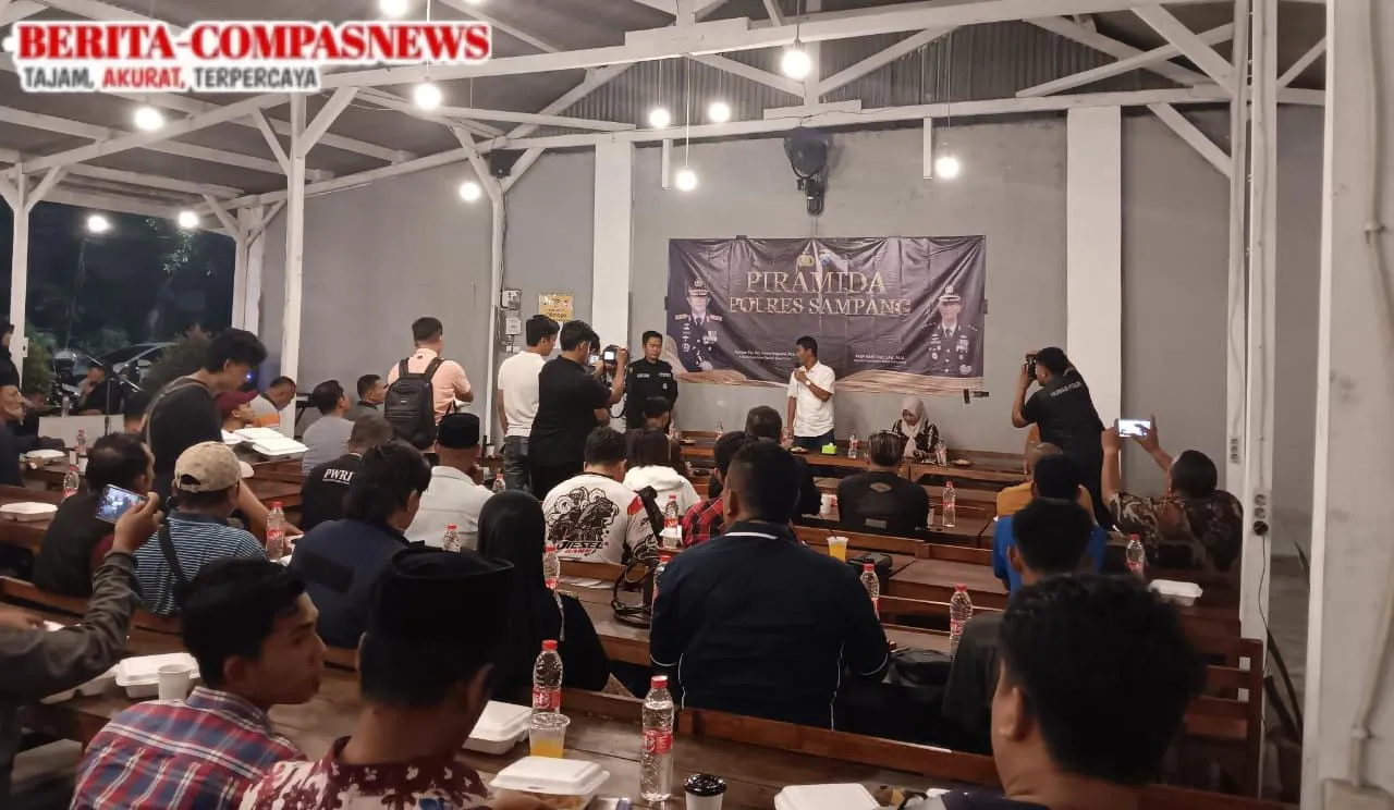 Kapolres Sampang Ngopi Bareng Media, Jalin Silaturahmi dan Upaya Preventif