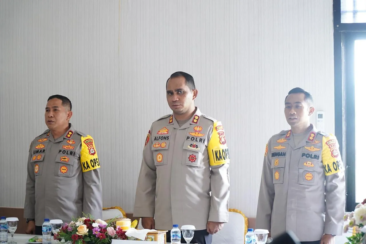 Kapolres Klungkung Hadiri Monev Dari Itwasum Polri di Polres Bangli