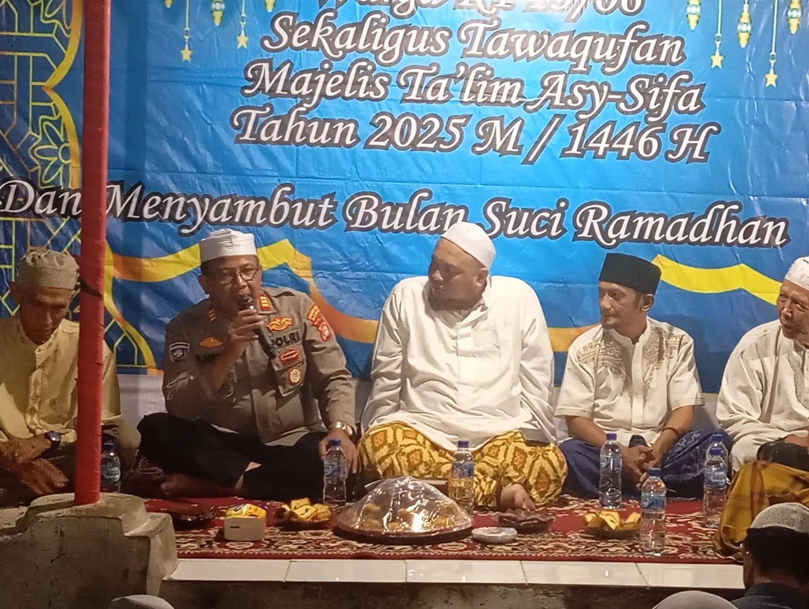 Polsek Matraman Hadiri Haul Akbar Majlis Ta'lim As-Syifa, Perkuat Sinergi Dengan Ulama.