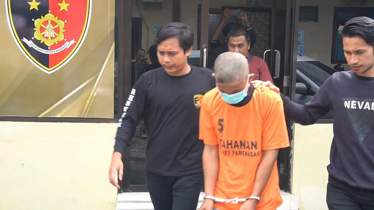 Polres Pamekasan Amankan Tersangka Pencuri Kotak Amal Masjid