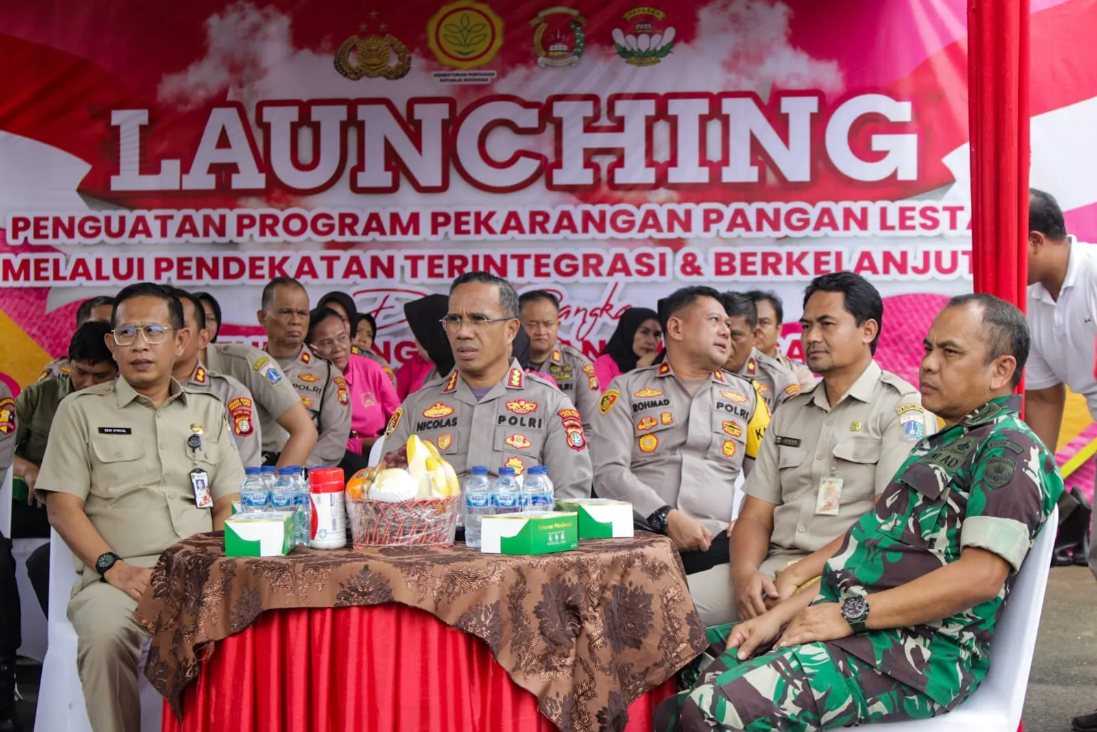 Polres Metro Jakarta Timur Dukung Peluncuran Program Pekarangan Pangan Lestari Secara Nasional