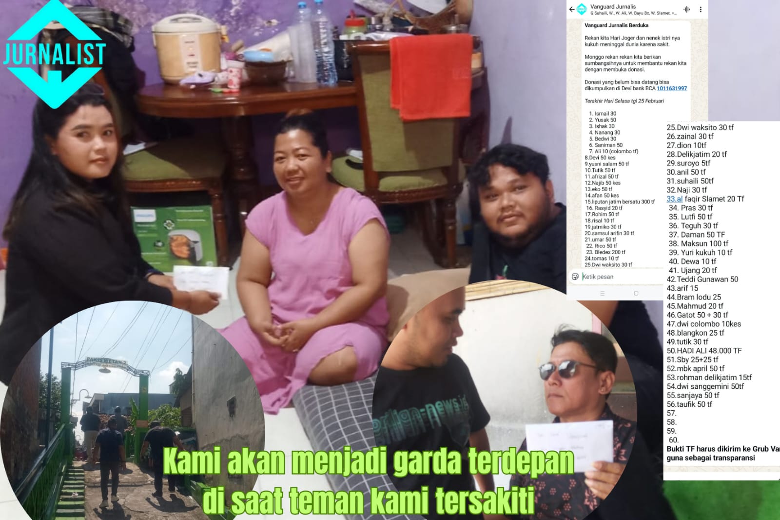 Jurnalis Vanguard Takziah ke Rumah Duka Wartawan Online Surabaya, Bentuk Solidaritas Profesi