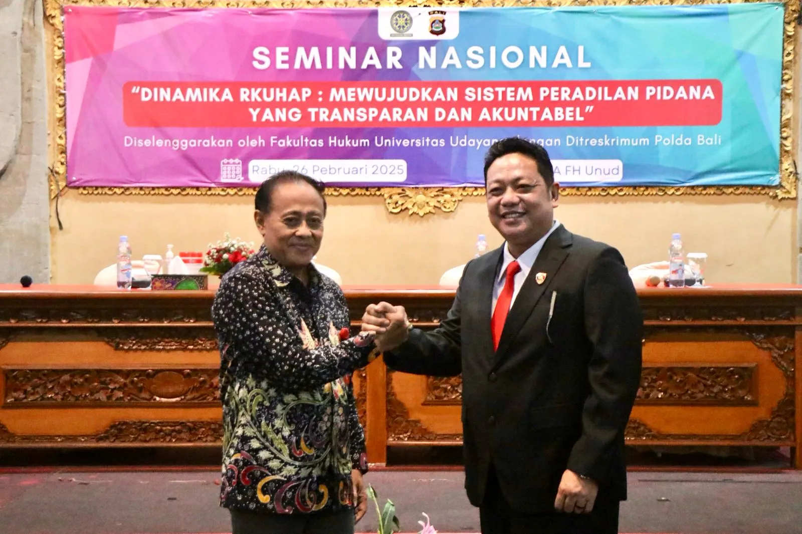 Polda Bali Gelar Seminar Nasional Kerja Sama Dengan Universitas Udayana