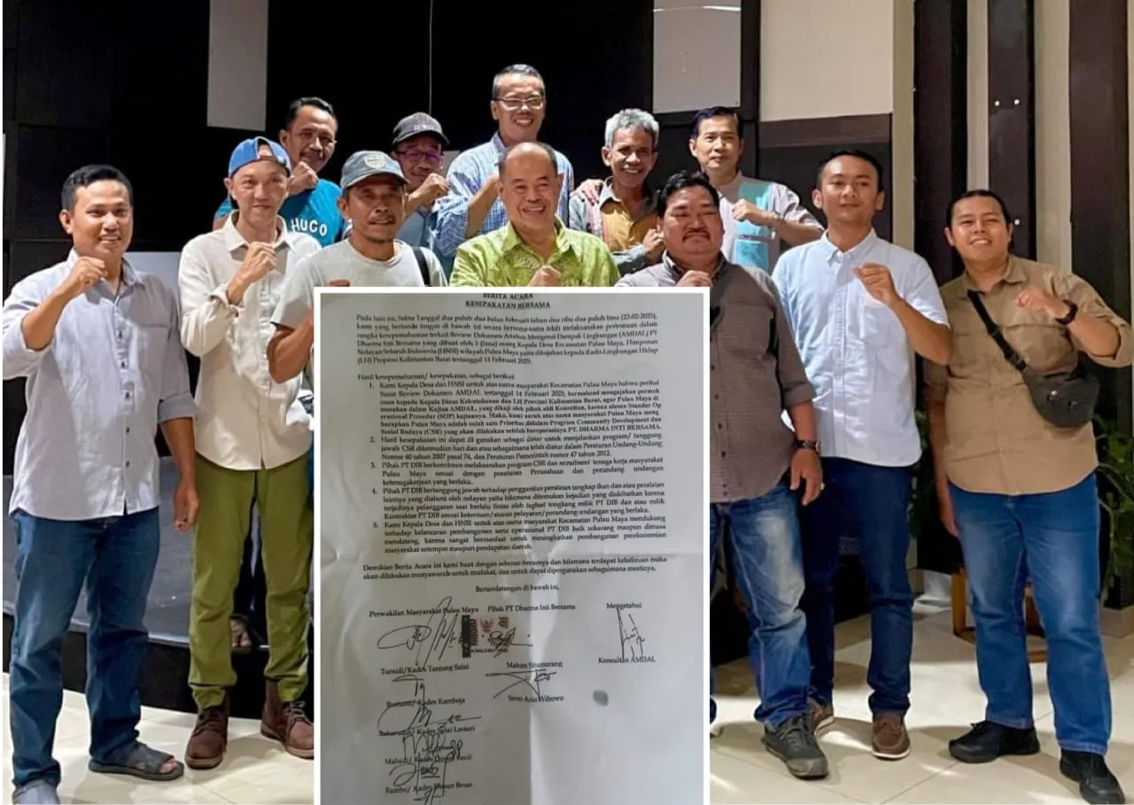 Beredar Surat, 5 Kepala Desa Pulau Maya Tanda Tangani Kesepakatan Dengan PT, DIB Nelayan Menolak