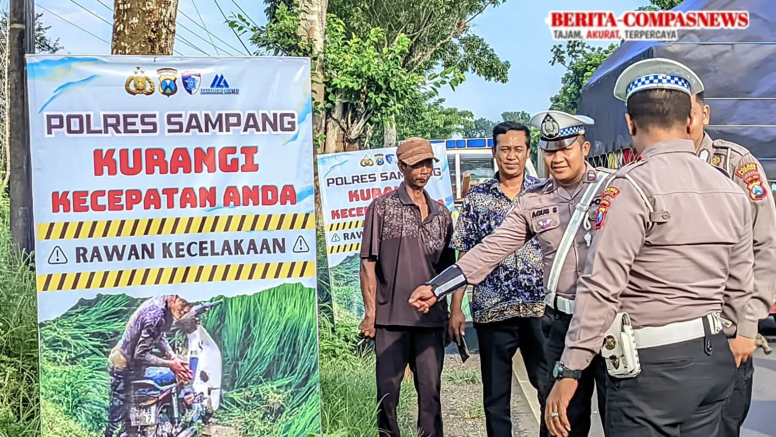 Tak Hentinya, Satlantas Polres Sampang Terus Berupaya Menekan Angka Kecelakaan Lantas di Wilayah Hukumnya