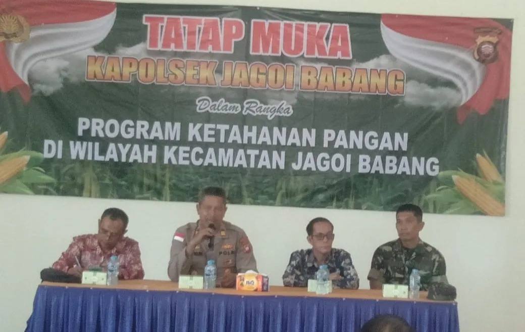 Kapolsek Jagoi Babang Tatap Muka Dialogis Dengan Kelompok Tani Dukung Ketahanan Pangan