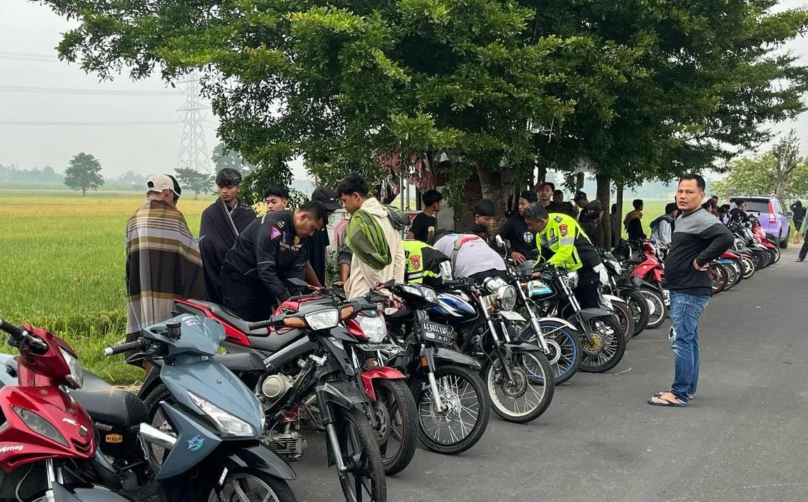 Polres Nganjuk Tindak Tegas Balap Liar dan Knalpot Brong Selama Ramadan