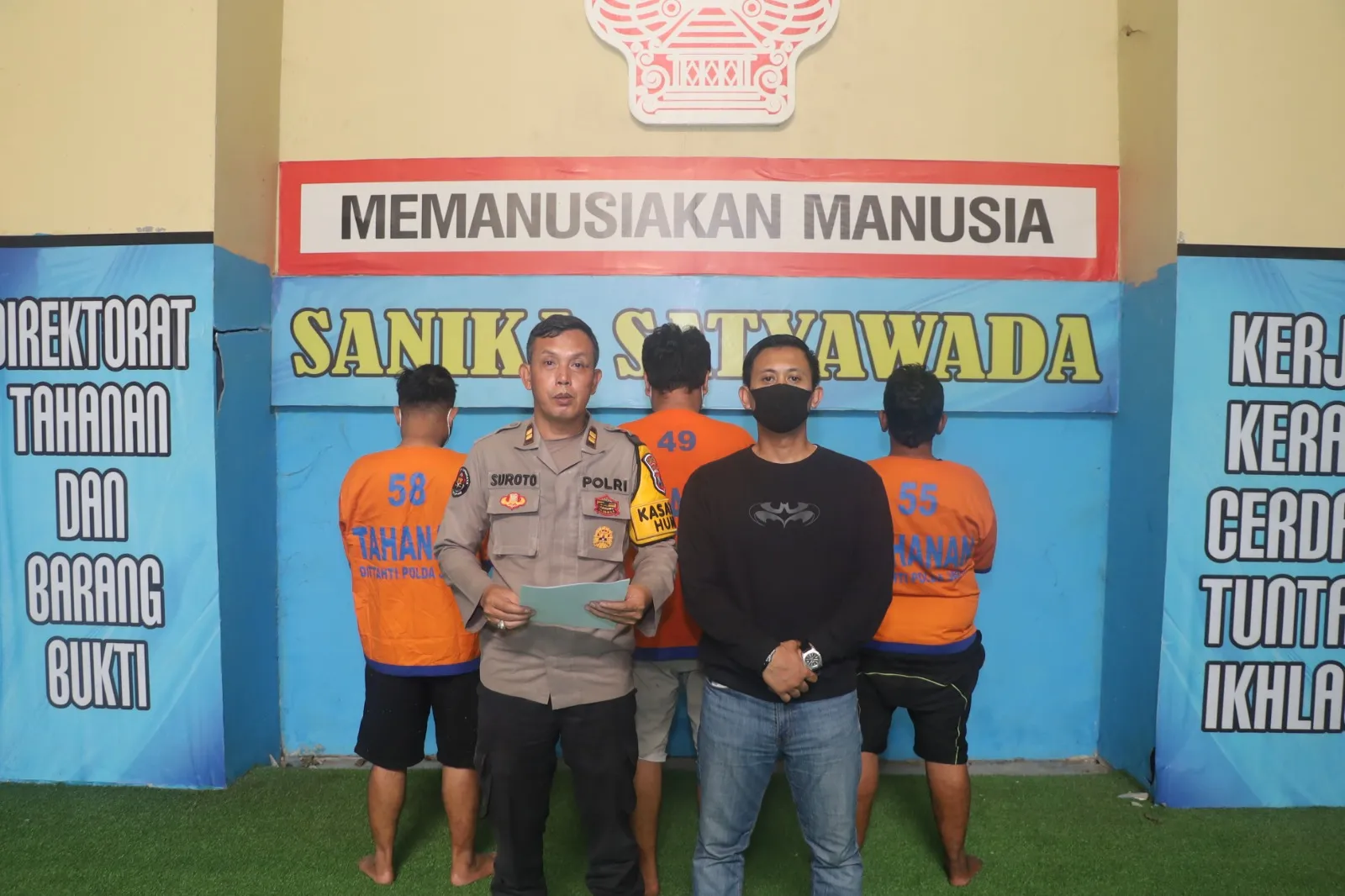 Polres Pelabuhan Tanjung Perak Tangkap Tiga Pelaku Penusukan di Jalan Jakarta Surabaya, Satu Pelaku DPO
