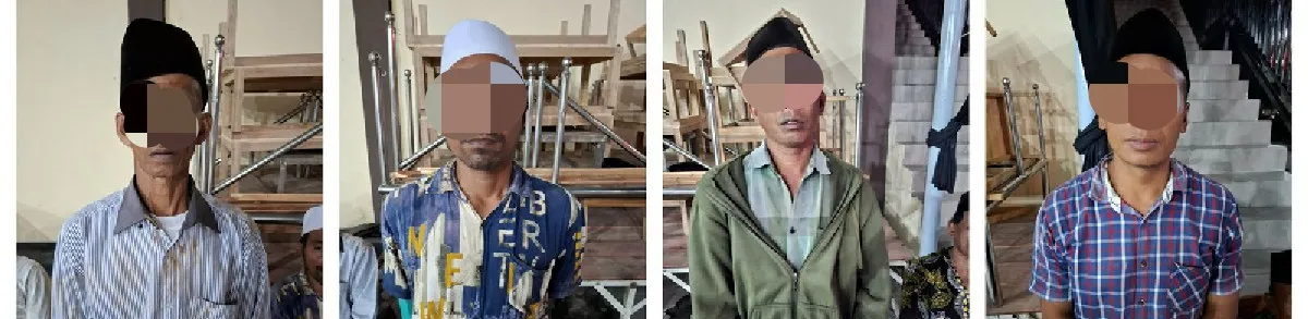 7 Orang Warga Desa Tlambah Diamankan Polres Sampang, Karena Kedapatan Main Judi Kartu Remi