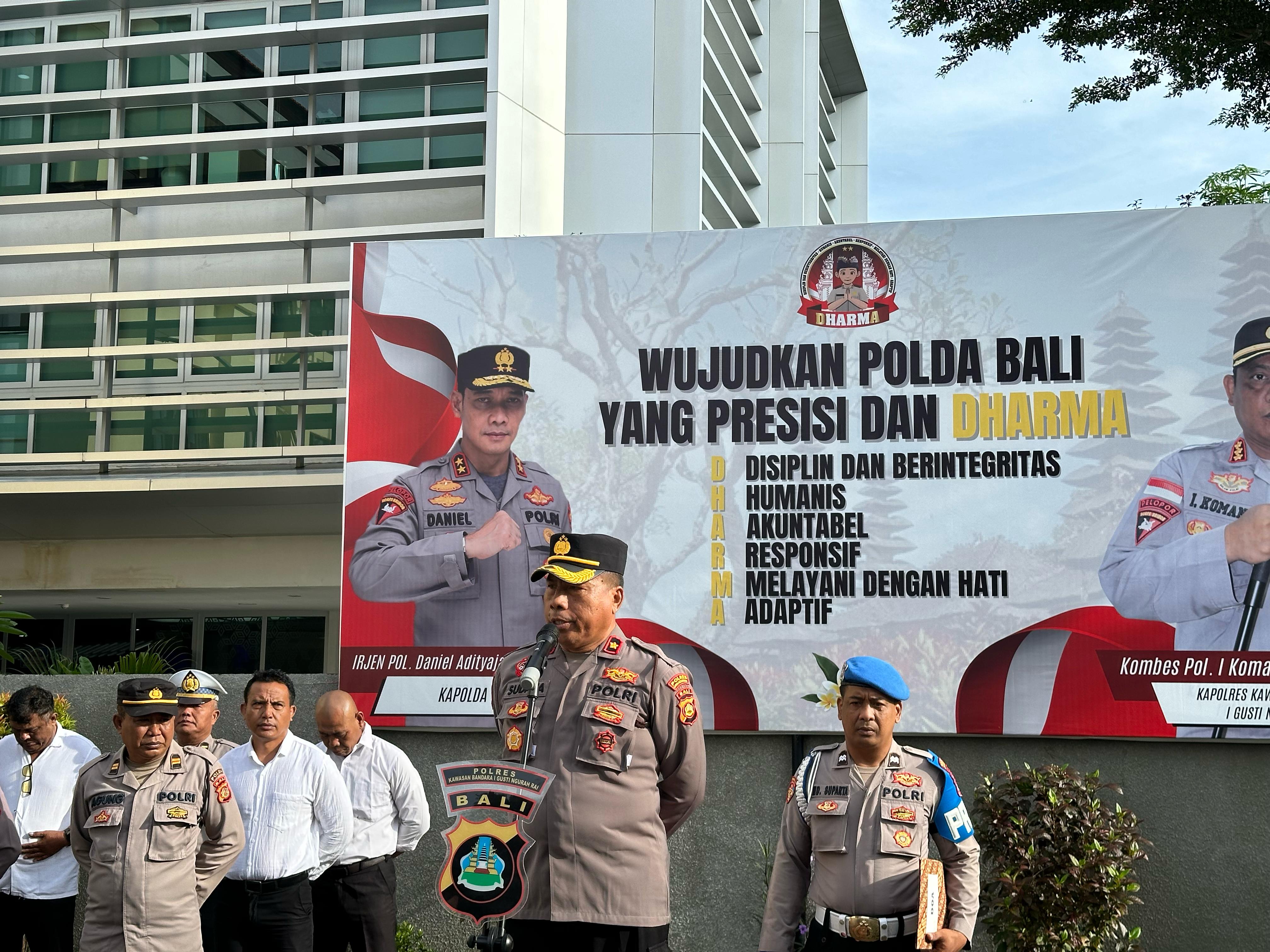 Apel Jam Pimpinan, Wakapolres Bandara Ngurah Rai Sampaikan Beberapa Arahan