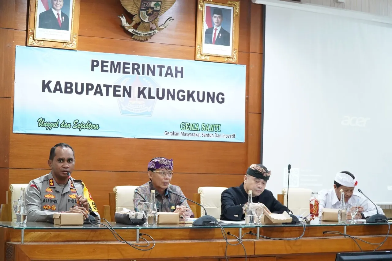 Kapolres Klungkung Ikuti Rapat Dengar Pendapat Dengan Anggota Komite I Bidang Hukum dan Badan Akuntabilitas Publik