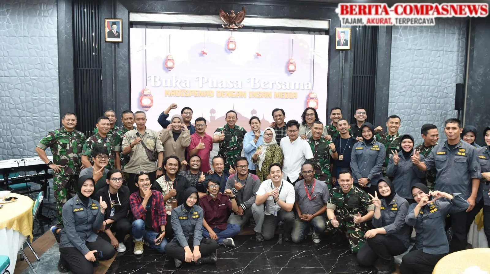 Kadispenad Buka Puasa Bersama Awak Media Sebagai Ajang Silaturahmi Dan Bersinergi.