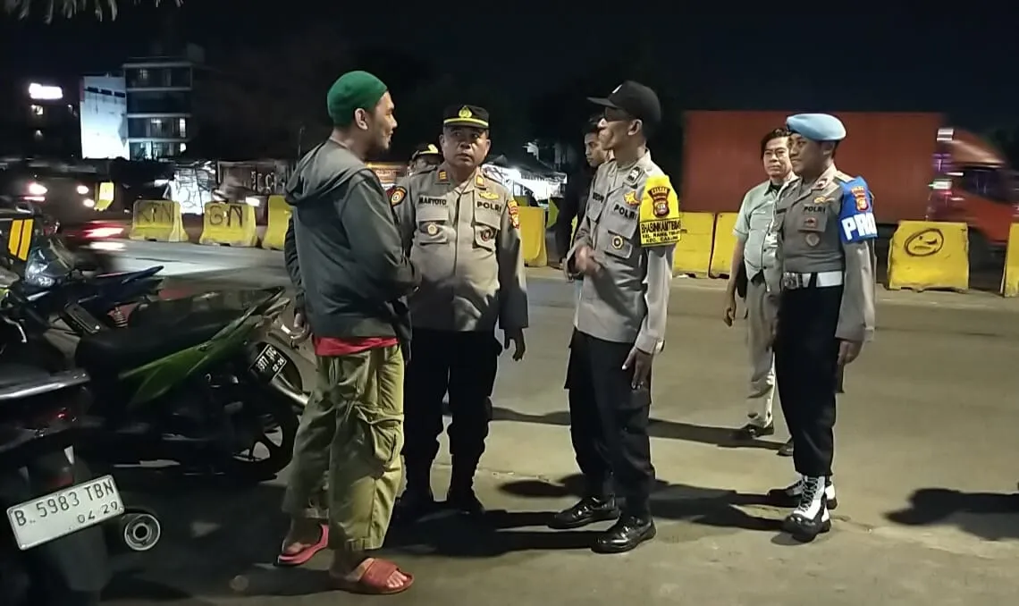Apel Cipkon Malam Minggu : Polsek Cakung Antisipasi Gangguan Kamtibmas.