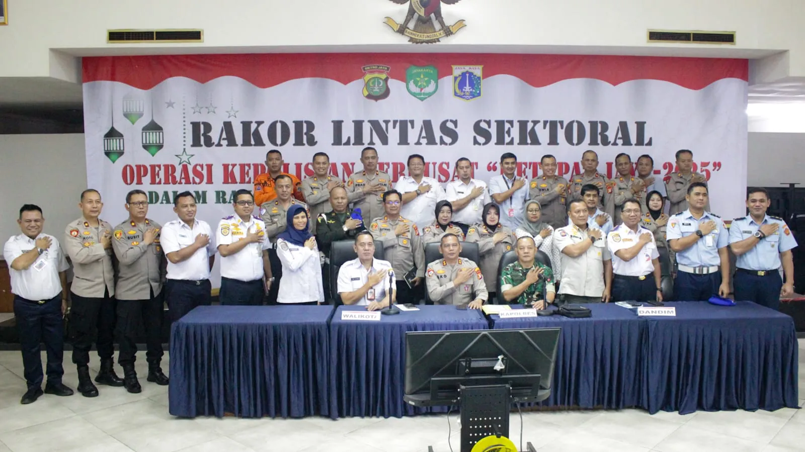 Rapat Koordinasi Lintas Sektoral Bahas Pengamanan Idul Fitri 1446 H Di Jakarta Timur.
