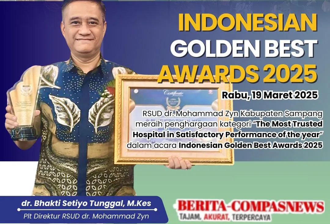Pelayanan dan Prestasi Terbaik, RSMZ Sampang Terima Penghargaan Indonesian Golden Best Awards 2025