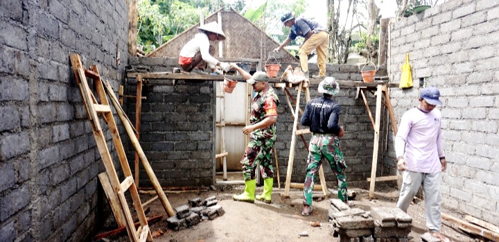 TMMD ke-123 Bedah Rumah,  Ibu Wagia : Haru dan Syukur Warnai Prosesnya!