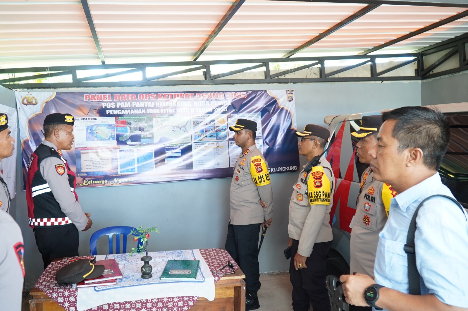 Kapolres Klungkung Tinjau Pos Operasi Ketupat Agung 2025 di Nusa Penida