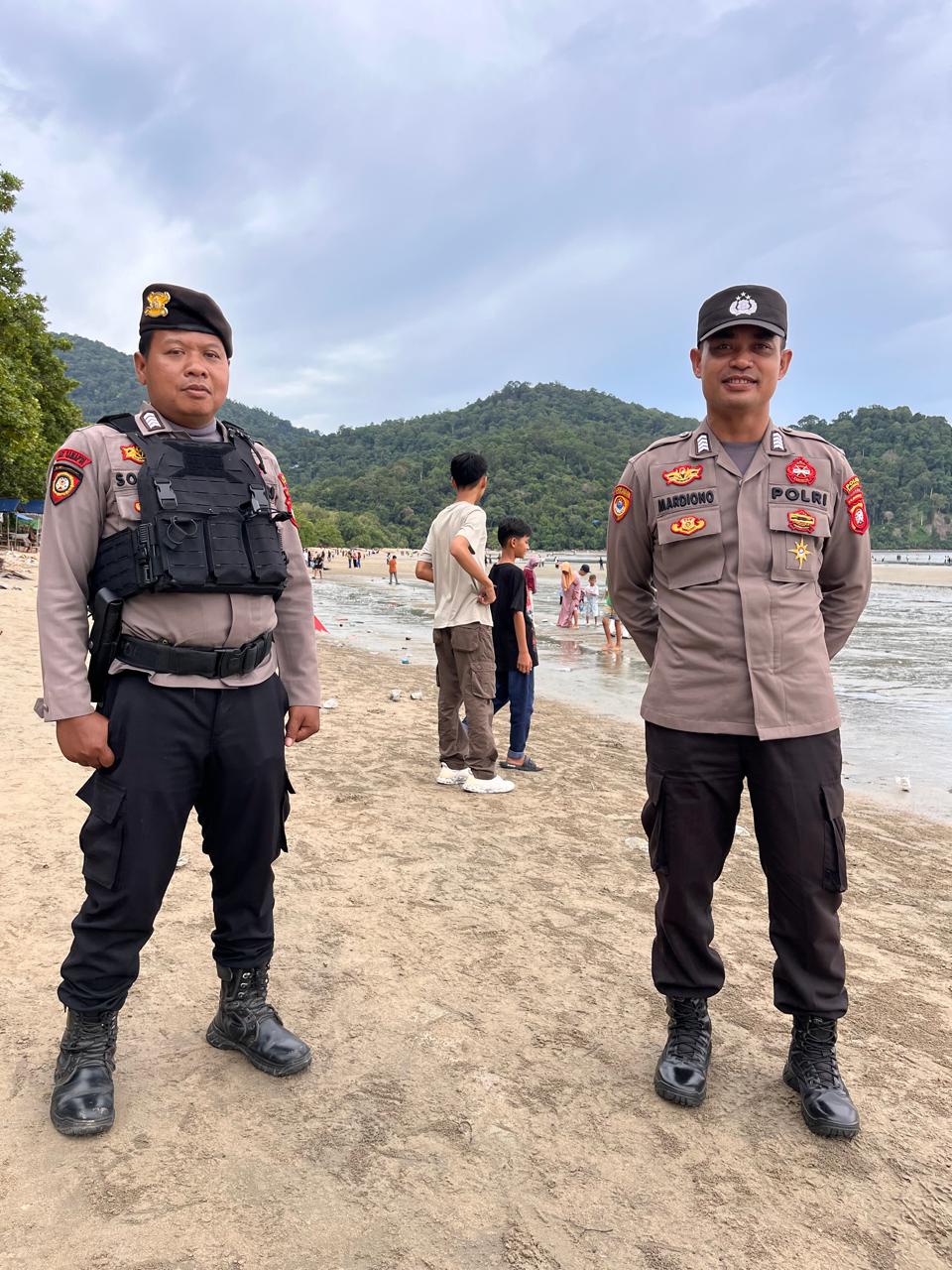 Patroli dan Pengamanan Objek Wisata di Kayong Utara Saat Liburan Idul Fitri 1446 H