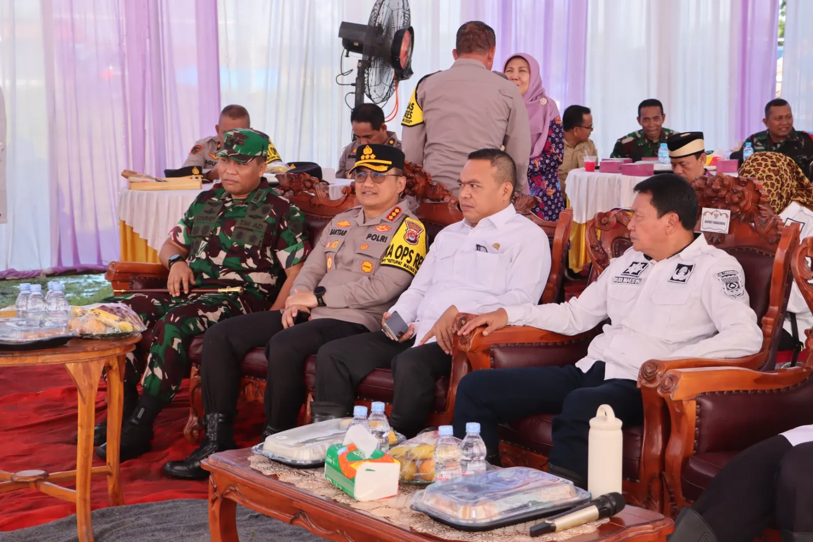 Kapolresta Tangerang Hadiri Kegiatan Vidcon Panen Raya Padi Serentak Bersama Presiden RI