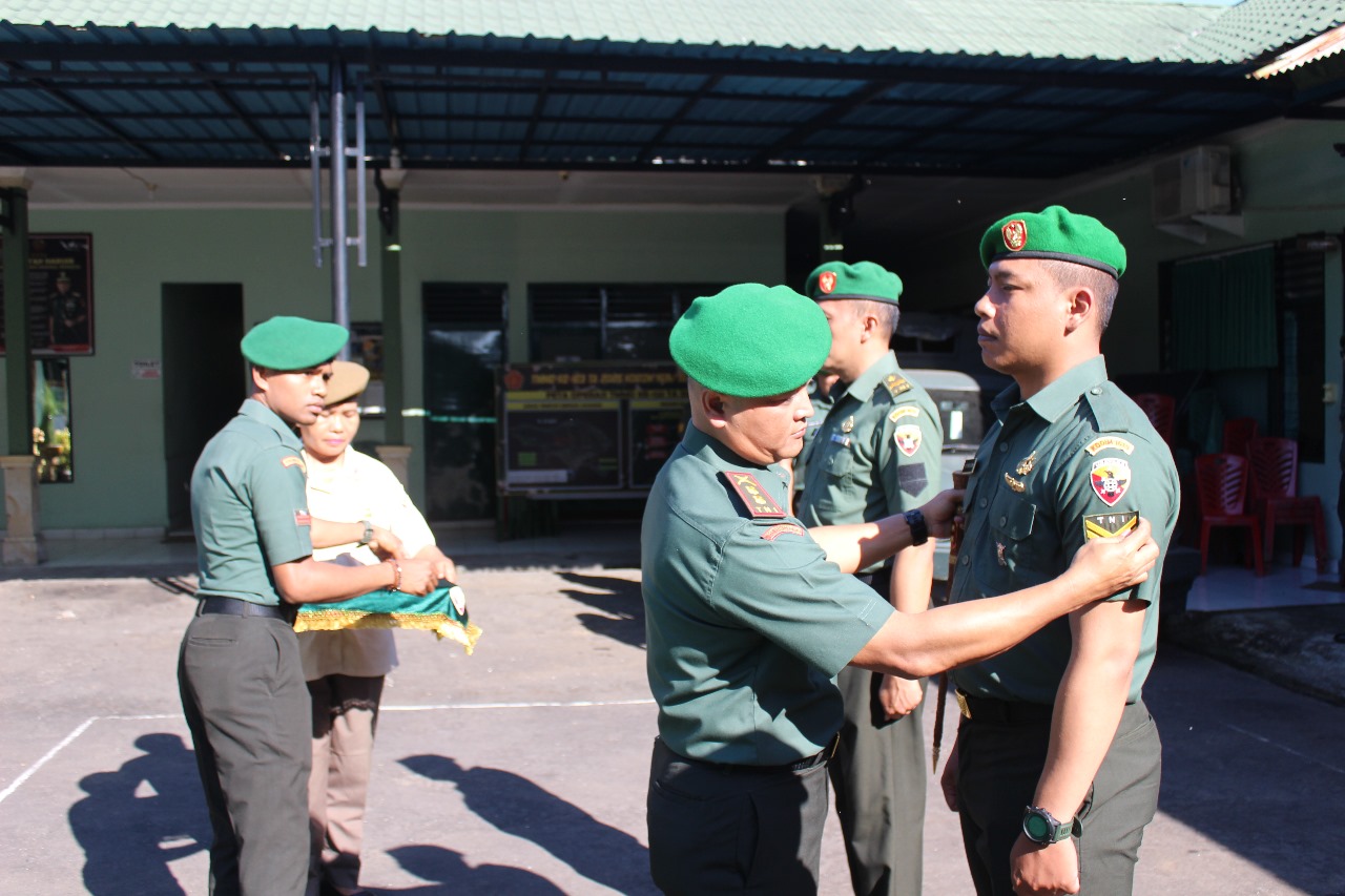 Beri Penghargaan Kepada Prajurit, Kodim Tabanan Gelar Upacara Kenaikan Pangkat Periode  April 2025
