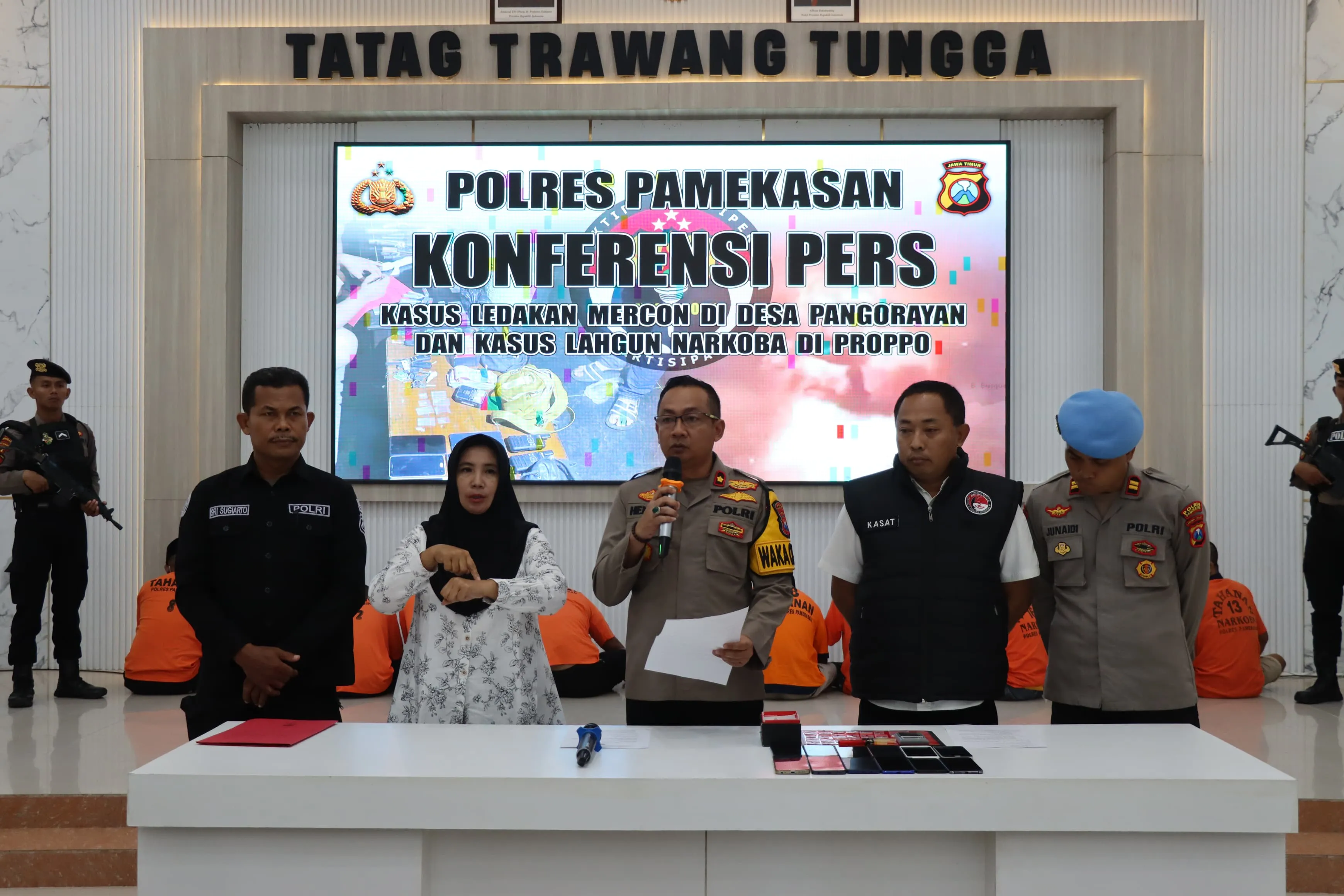 Berantas Narkoba, Polres Pamekasan Amankan 1 Bandar dan 2 Pengedar