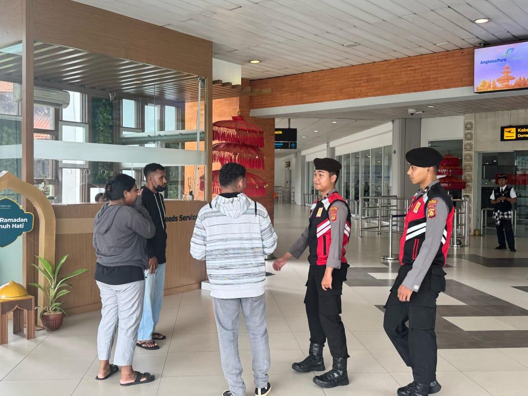 Antisipasi Gangguan, Polres Ngurah Rai Laksanakan Patroli KRYD di Area Bandara