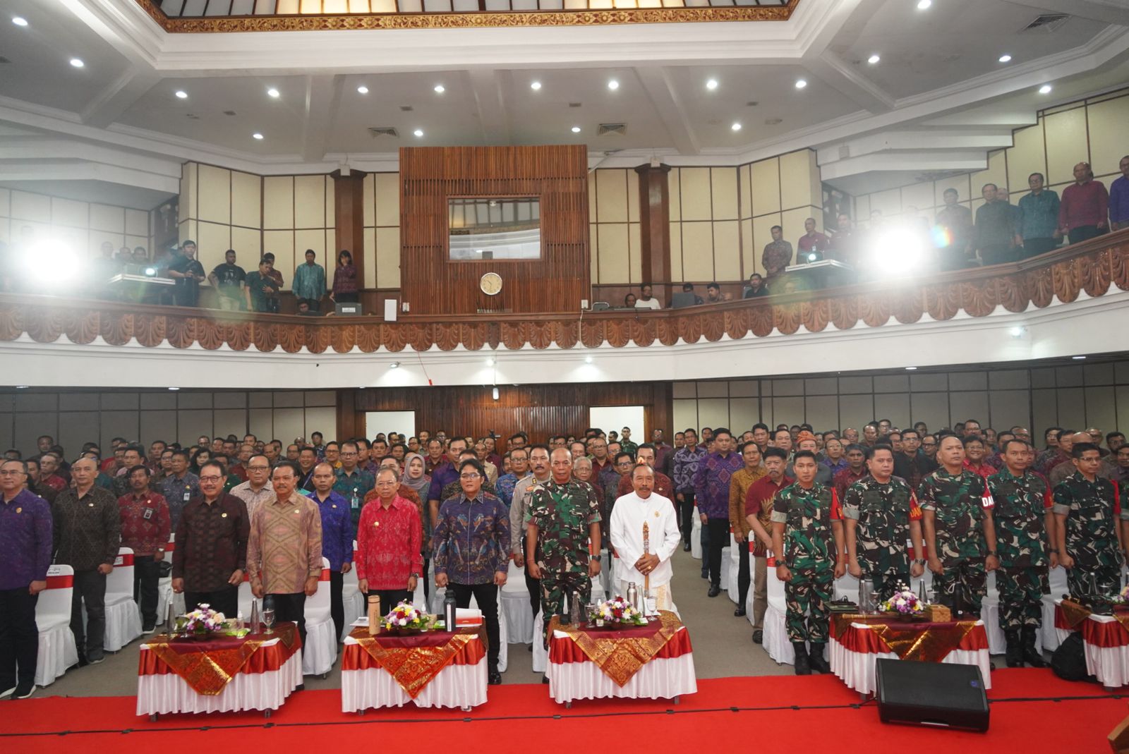 Program Pembangunan Wilayah Provinsi Bali di Percepat Dandim Tabanan Hadiri Rapat Koordinasi Yang Dipimpin Gubernur Bali