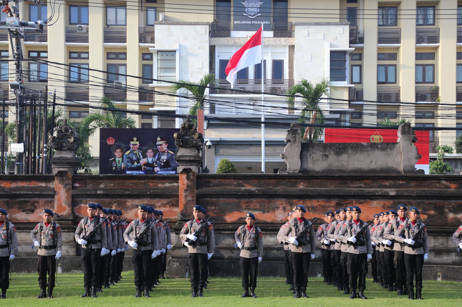 Polda Bali Gelar Upacara Hari Kesadaran Nasional