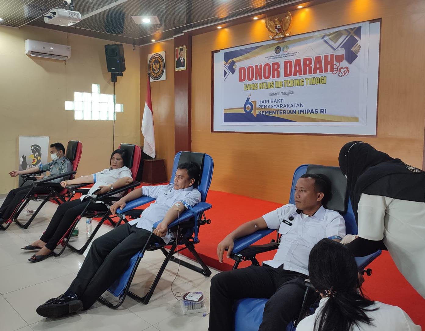 Lapas Tebing Tinggi-Sumut Gelar Aksi Donor Darah