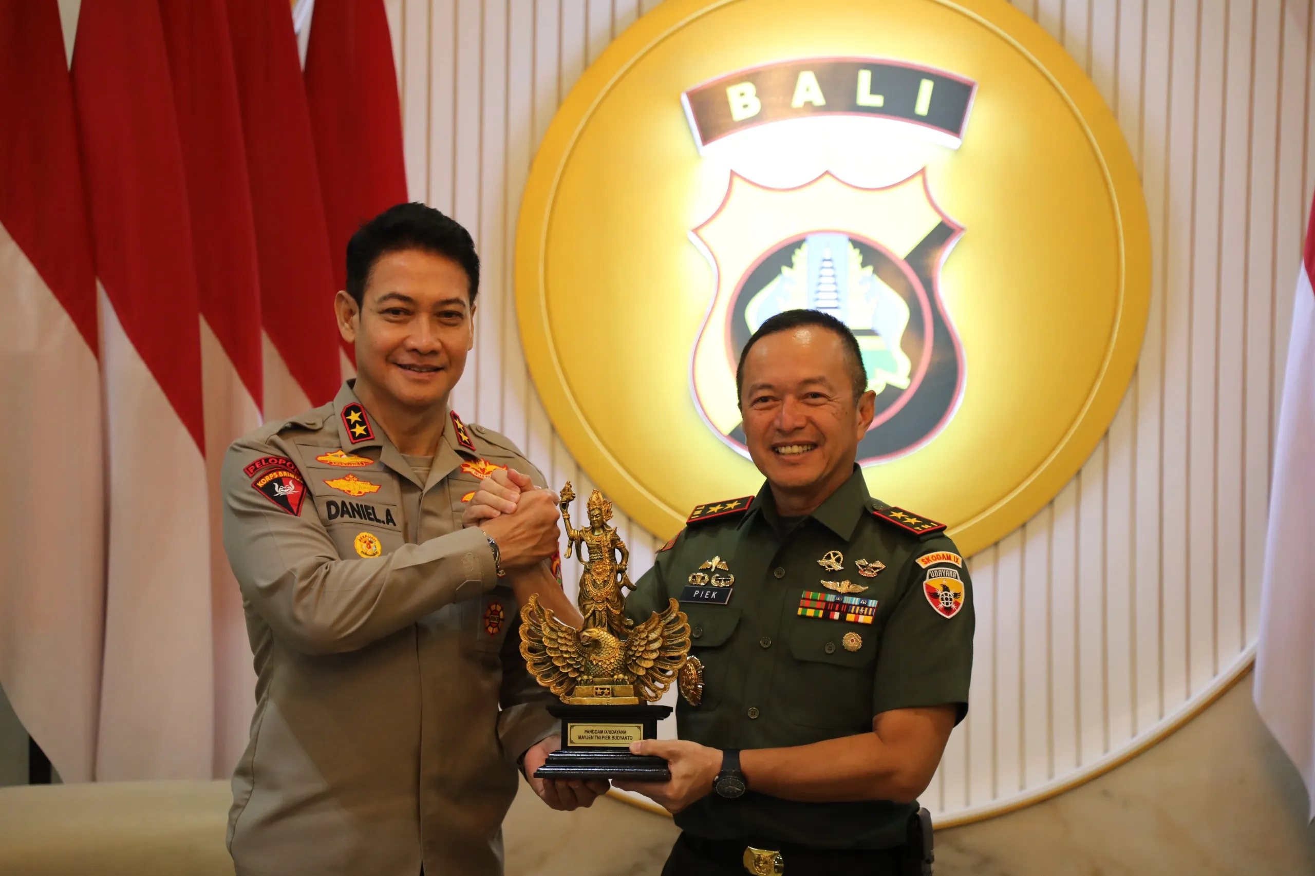 Bentuk Sinergitas, Kapolda Bali Terima Kunjungan Pangdam IX/Udayana