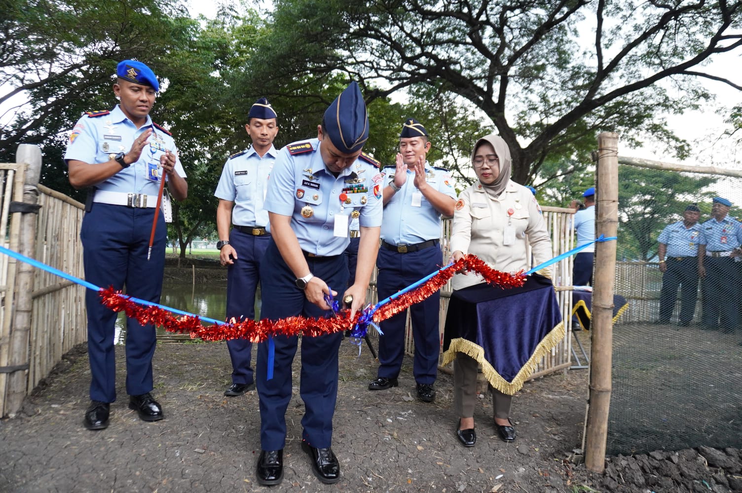 Danlanud Muljono Resmikan "Wira Duck" Sebagai Wujud TNI AU AMPUH Dalam Mendukung Ketahanan Pangan Nasional