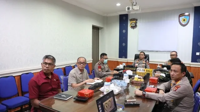 Wakapolda Bali Ikuti Rakor Anev Pelaksanaan Operasi Kewilayahan Pemberantasan Aksi Premanisme