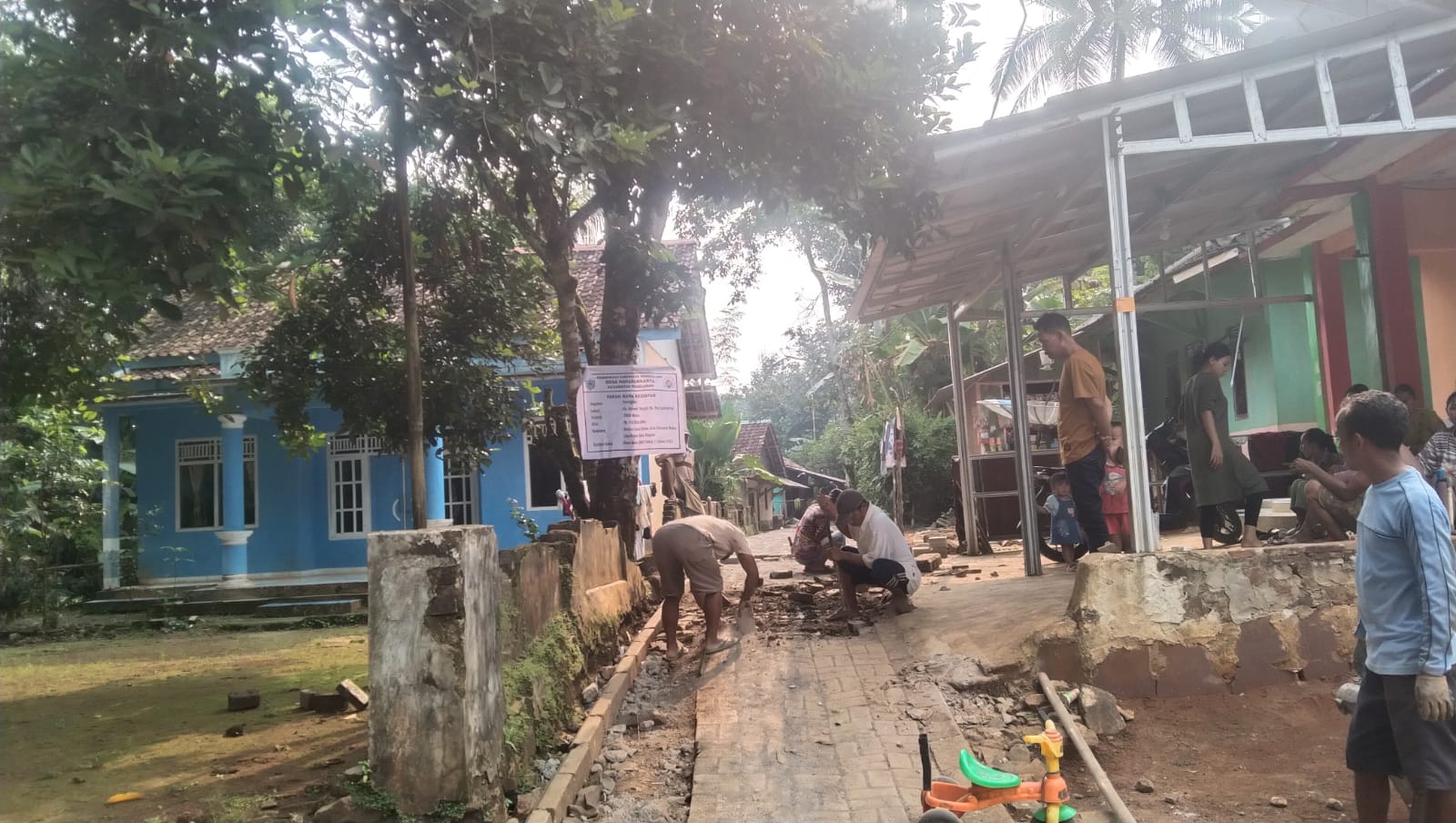 Pemerintah Desa Harapan karya, Kecamatan pagelaran,Realisasikan, DD Tahap 1 Tahun 2025