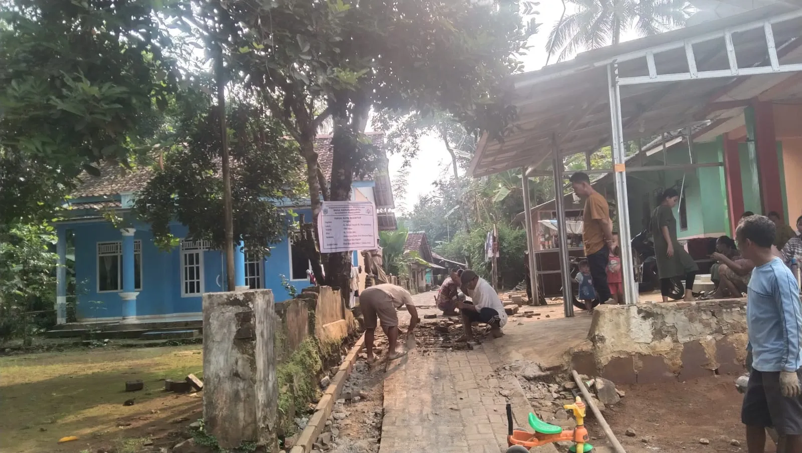 Pemerintah Desa Harapan karya, Kecamatan pagelaran,Realisasikan, DD Tahap 1 Tahun 2025