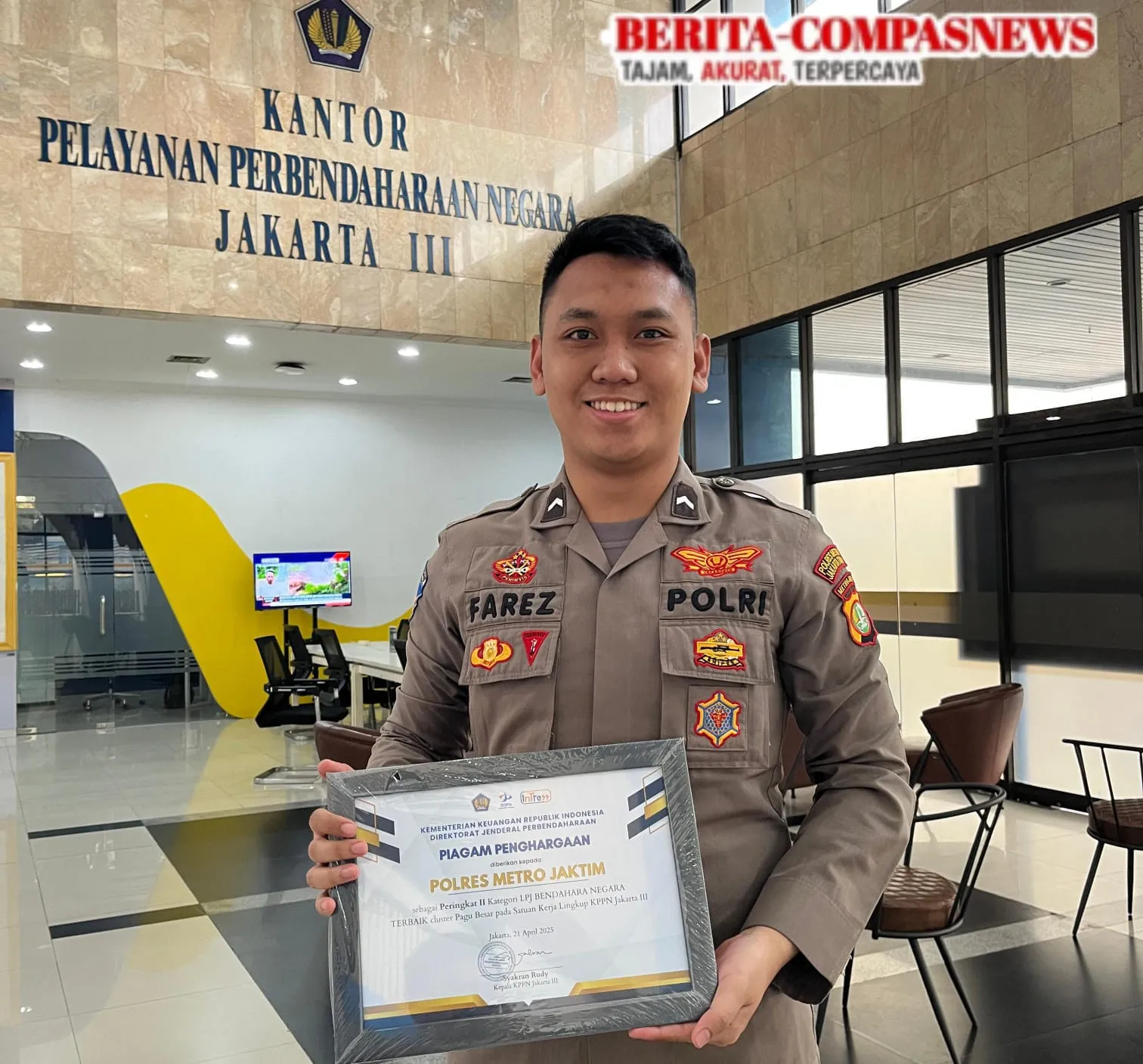 Polres Jakarta Timur Raih Penghargaan di Acara "Ngopi Bareng Kaka" KPPN Jakarta III.