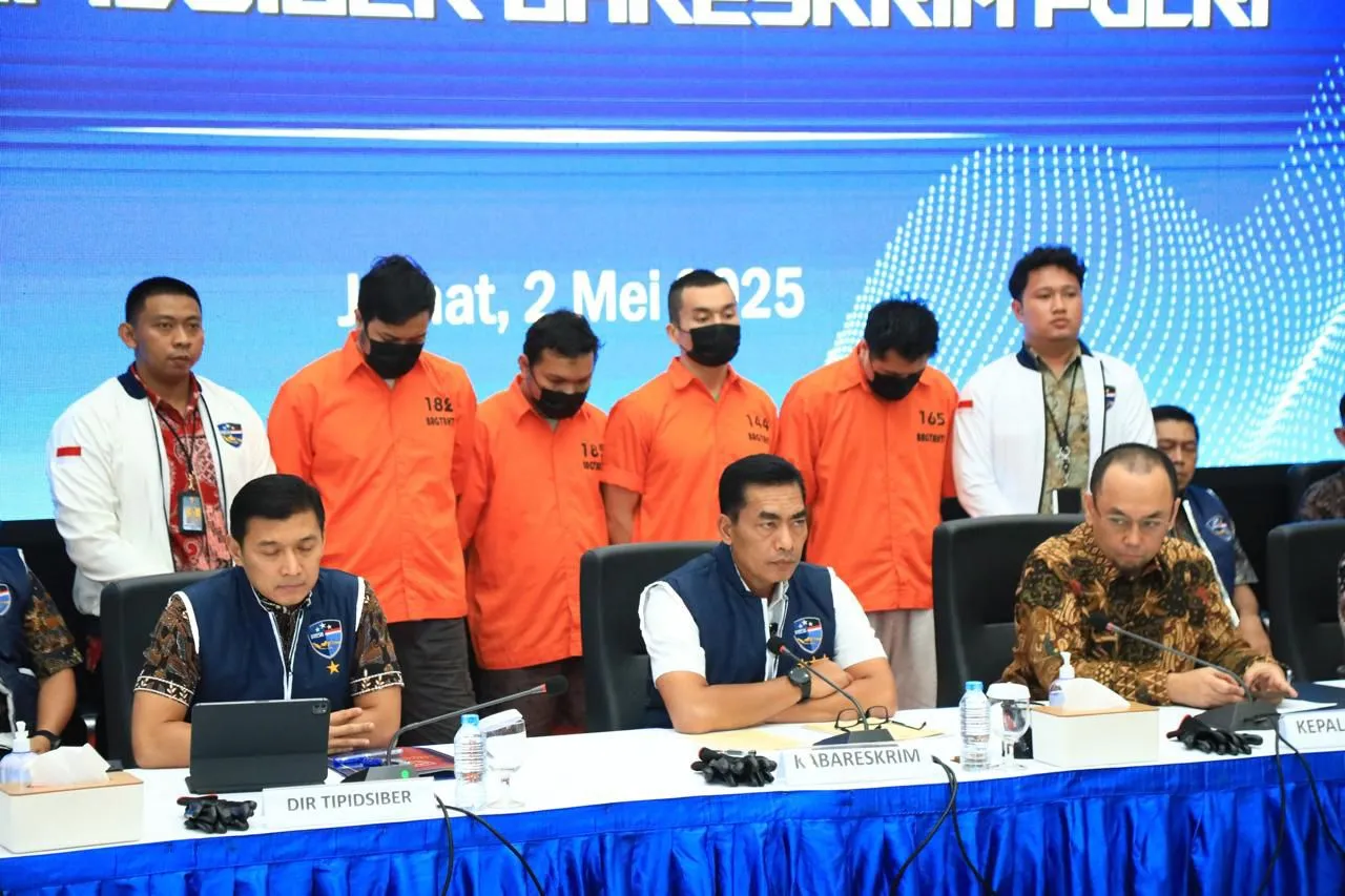 Jaringan Judi Online Bertaraf Internasional Dibongkar, Polisi Amankan Rp75 Miliar