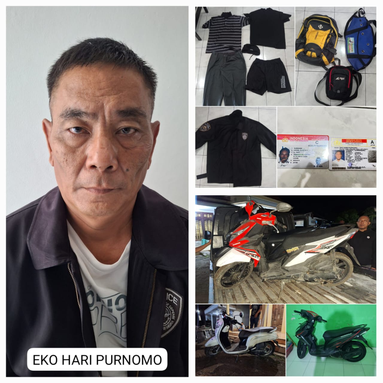 Tim Jatanras Polda Jatim Amankan Satu Pelaku Curanmor Yang Terekam CCTV dan Viral Dimedsos