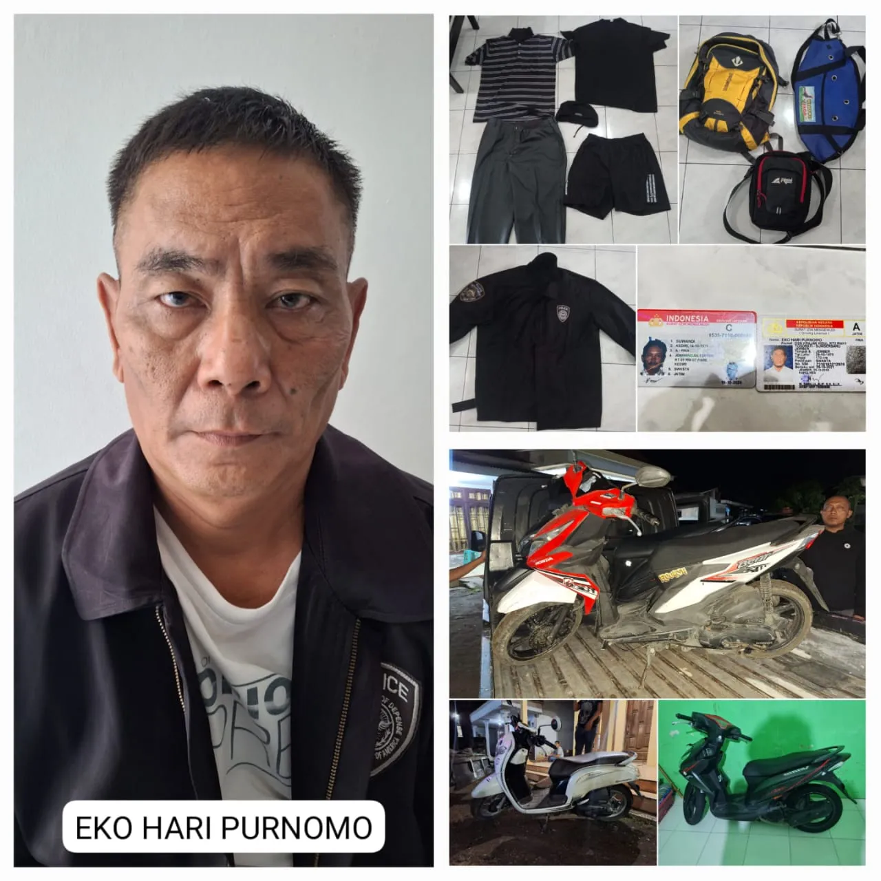 Tim Jatanras Polda Jatim Amankan Satu Pelaku Curanmor Yang Terekam CCTV dan Viral Dimedsos