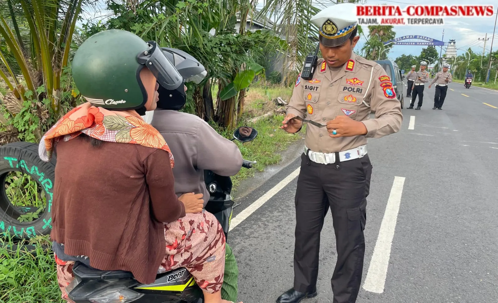 Satlantas Polres Sampang Gelar Ops Gabungan Pemeriksaan Kendaraan Bermotor