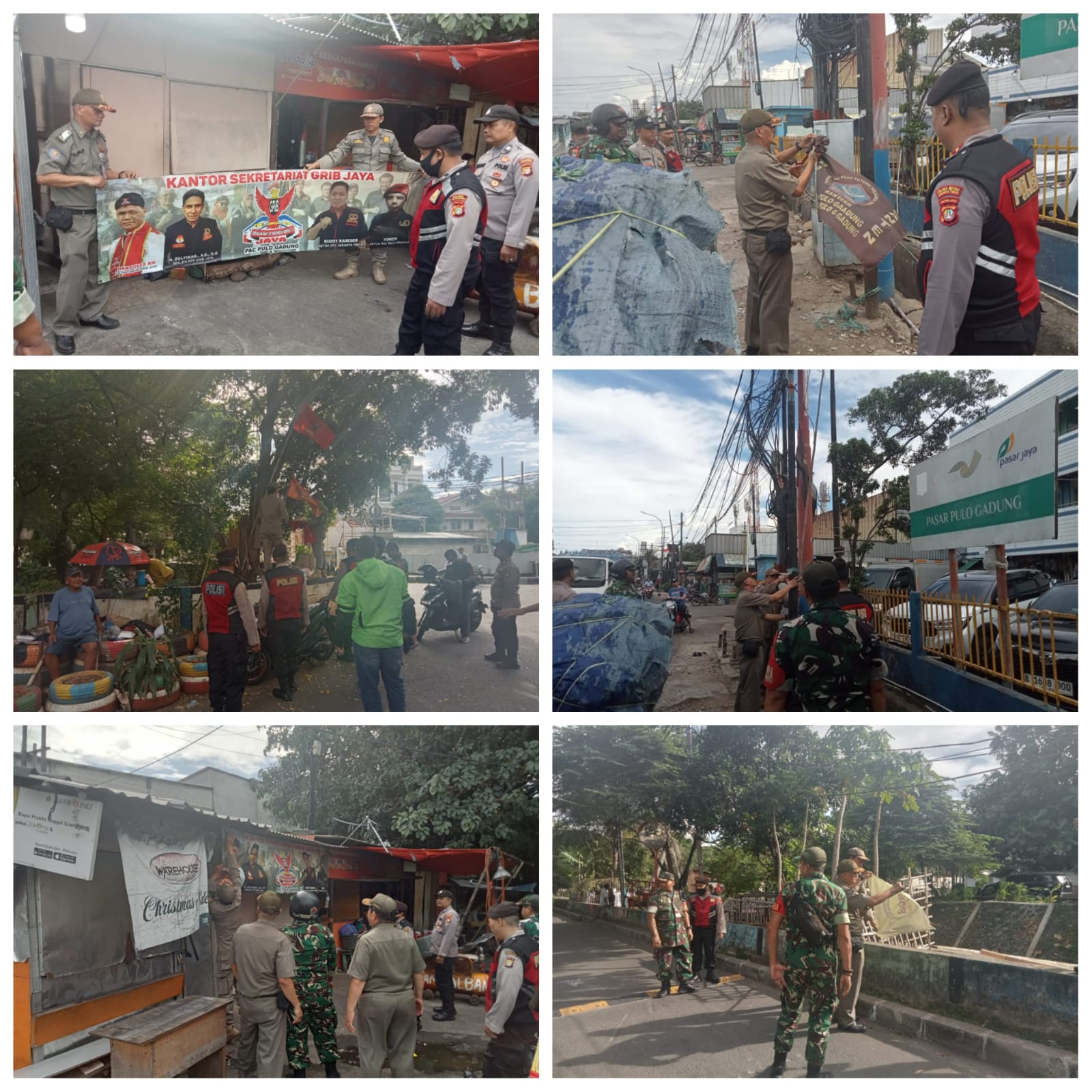 Pembersihan dan Penurunan Bendera Ormas di Jakarta Timur Berjalan Aman dan Kondusif