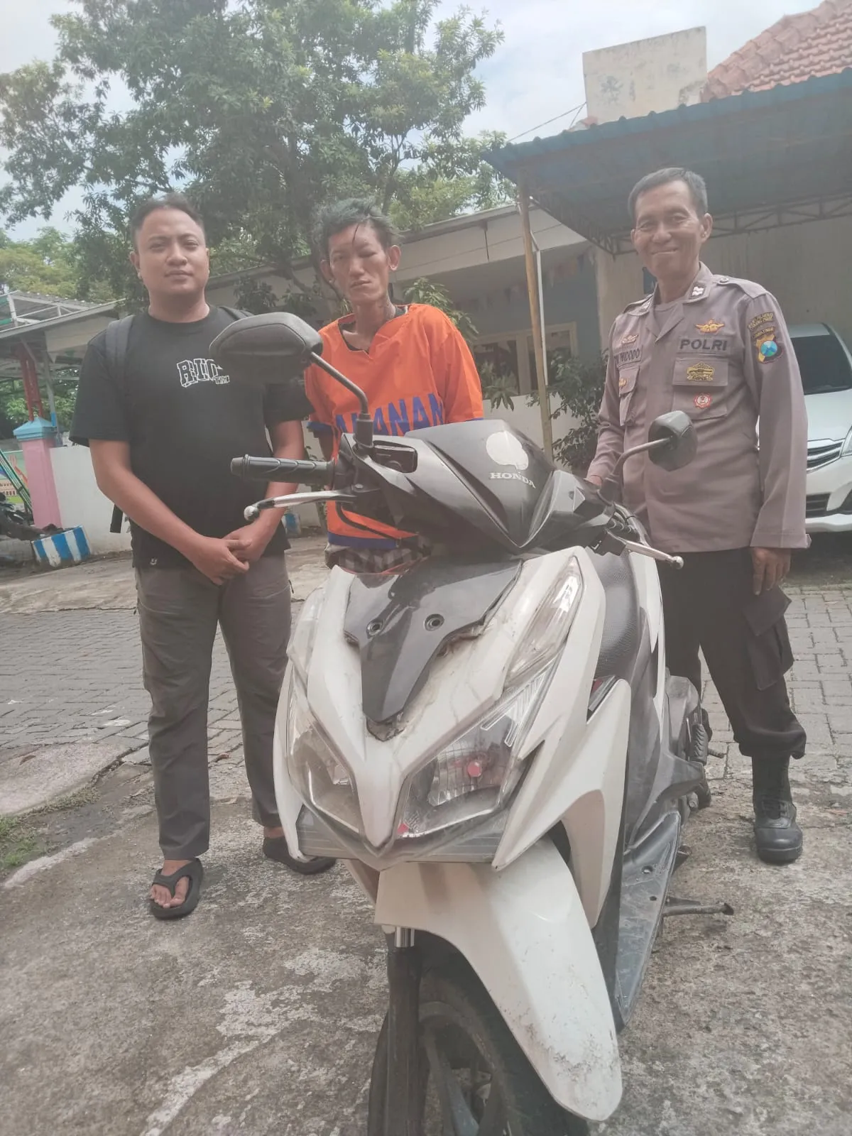 Polsek Kenjeran Berhasil Amankan Pengamen Kepergok Curi Motor di Bulak Kalitinjang Surabaya