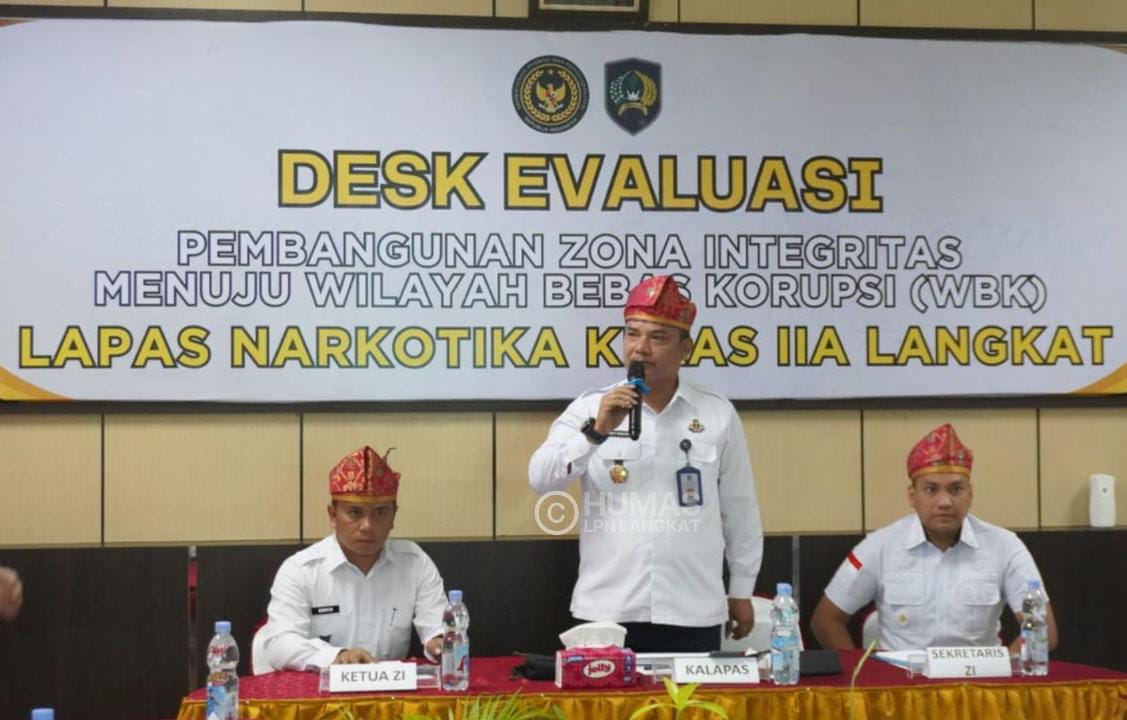Siap Meraih Predikat WBK, Lapas Narkotika Langkat Ikuti Desk Evaluasi Pembangunan Zona Integritas Tahun 2025