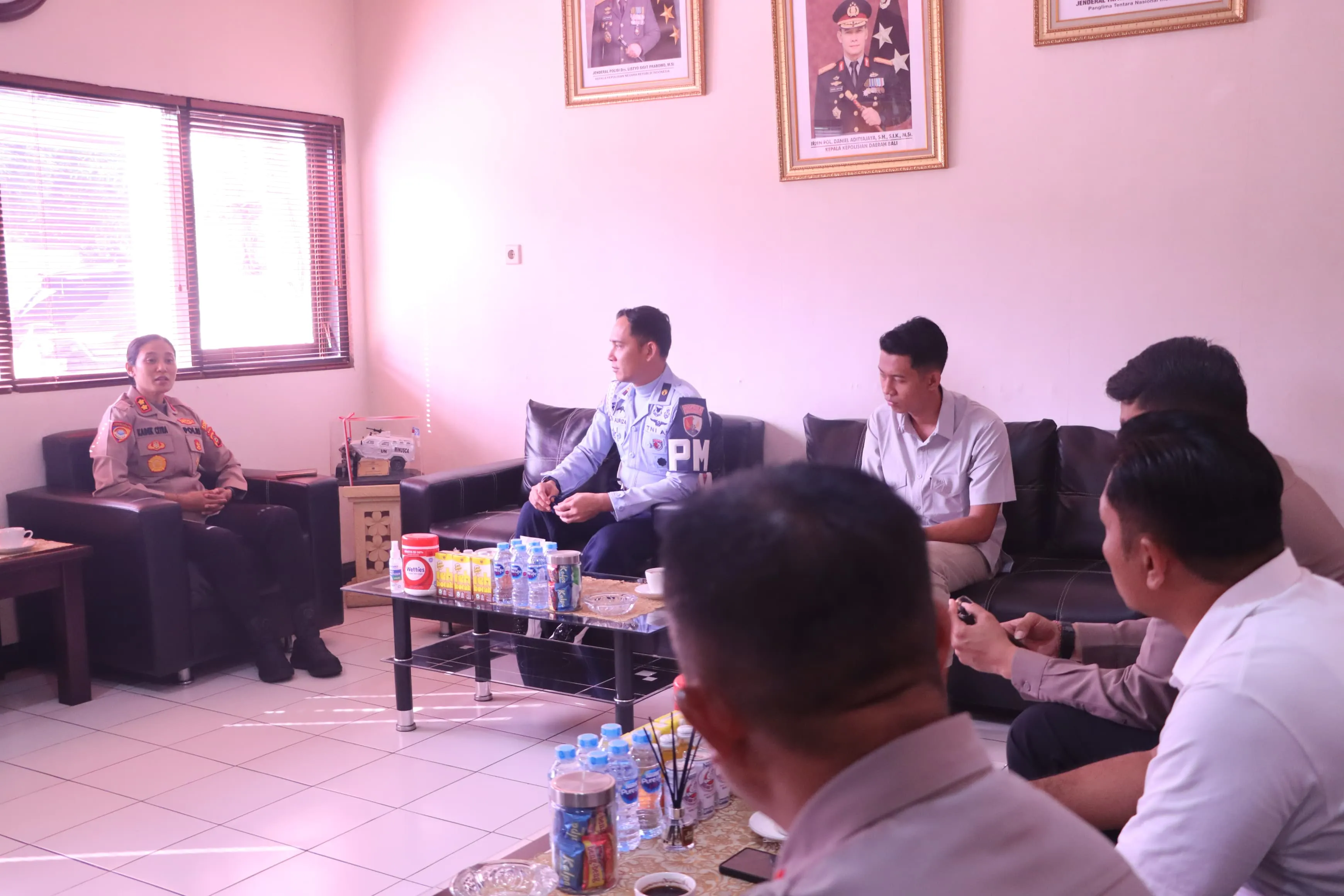 Kapolres Jembrana Terima Audiensi Panitia Danlanud Rai Drag Race Cup 2025