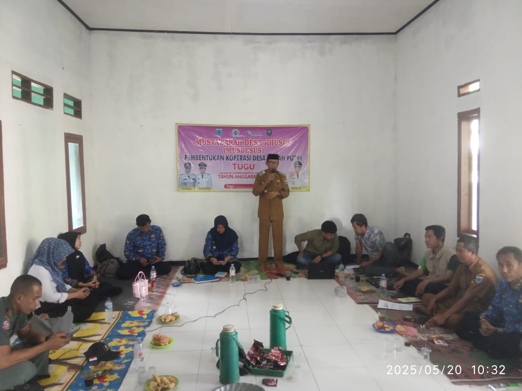 Pemerintah Desa Tugu,Musdesus , Pembentukan Koperasi Desa Merah Putih.