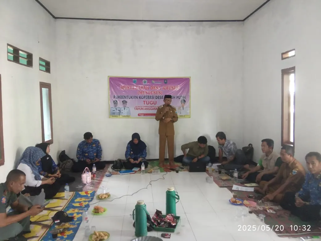 Pembentukan Koperasi Desa Merah putih, Pemerintah Desa Kramat jaya Gelar Musdesus.
