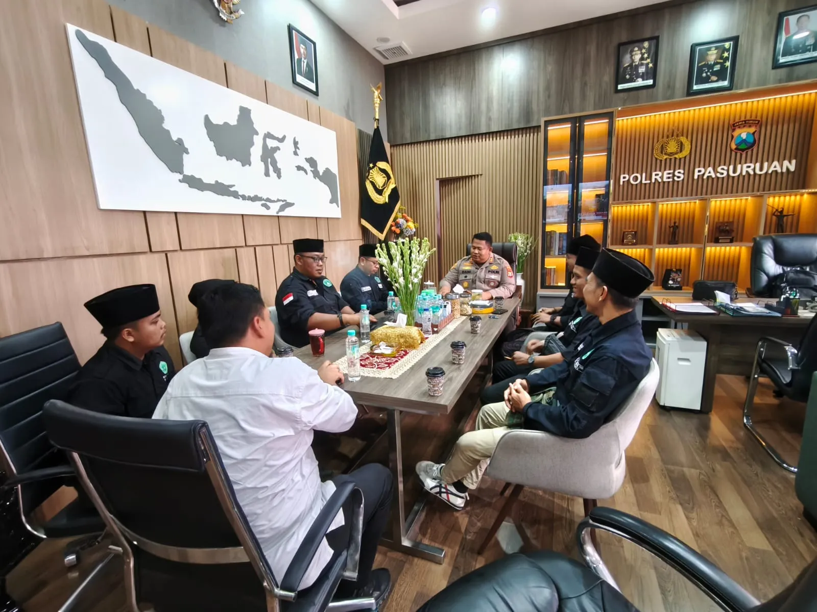 Kapolres Gandeng Pagar Nusa Bangil Jaga Kondusivitas Pasuruan