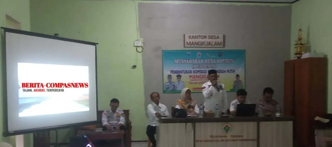 Desa Mangku Alam, Gelar Acara Musdesus, pembentukan Koperasi Desa Merah putih.