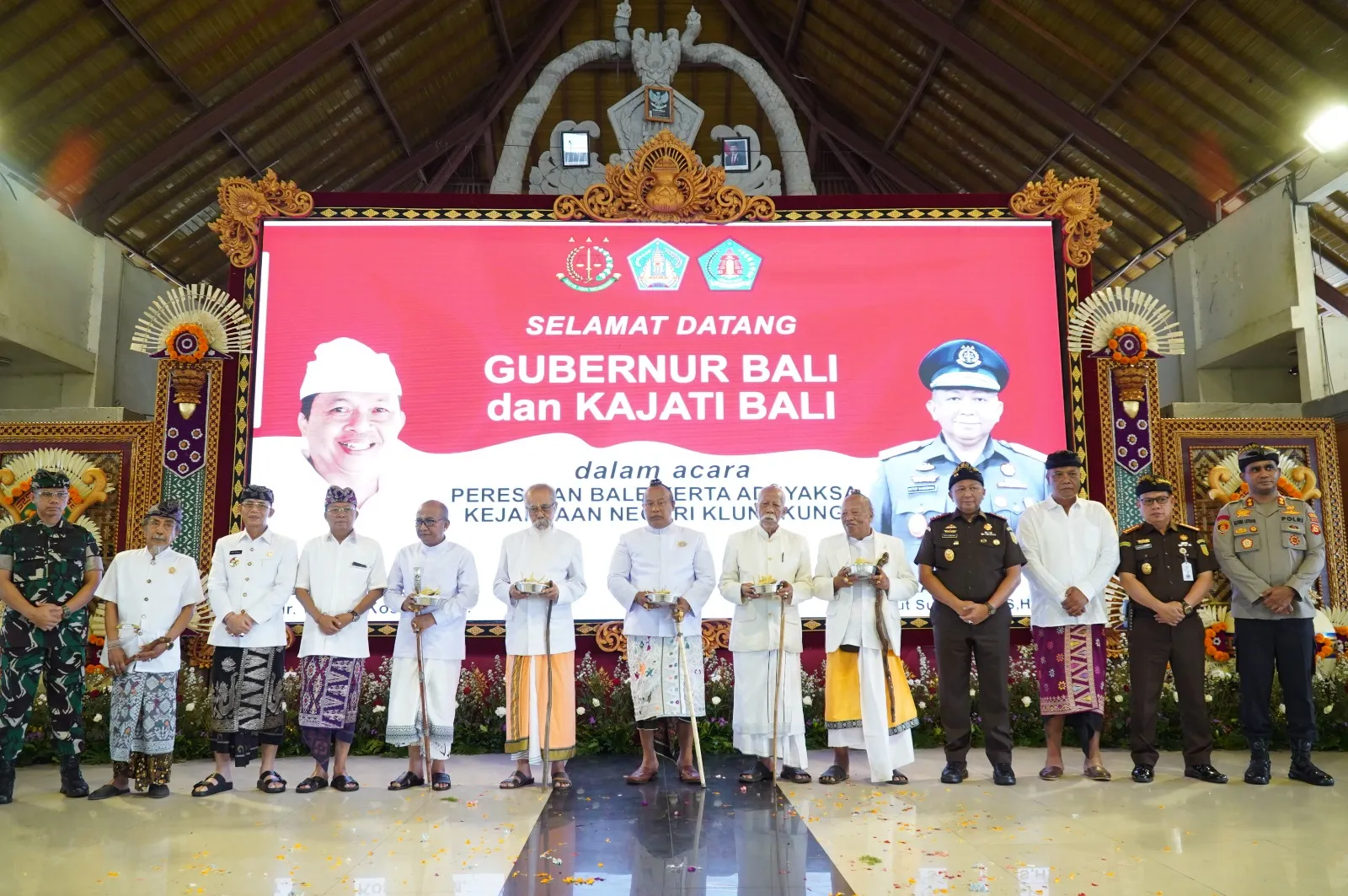 Kapolres Klungkung Hadiri Peresmian Bale Kertha Adhyaksa dan Dharma Santi Nyepi Tahun 2025