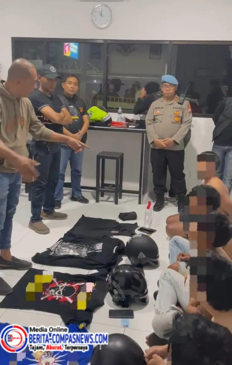 Lima Oknum Anggota Perguruan Silat Diamankan Polres Blitar karena Ganggu Ketertiban Umum